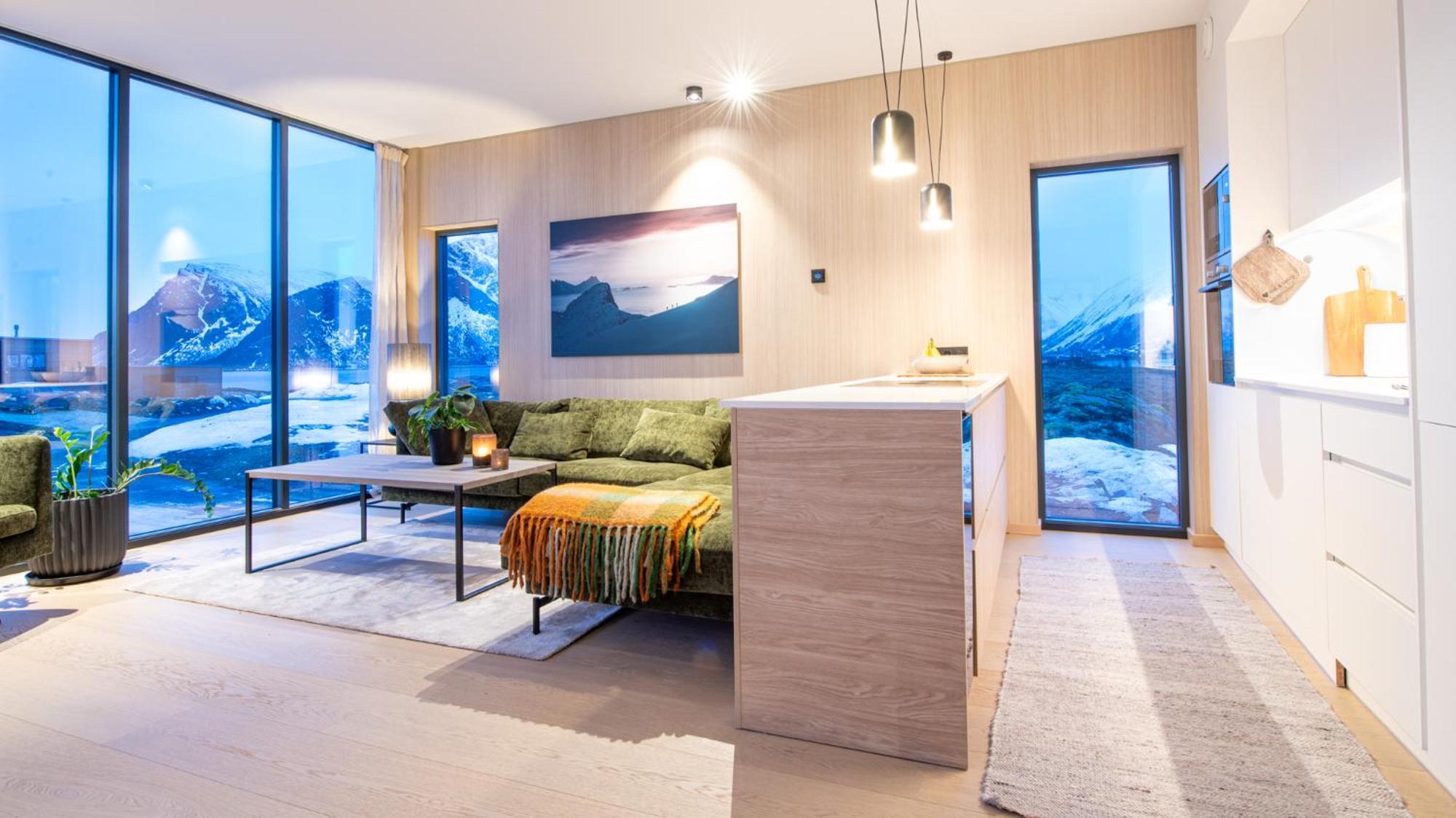 New Luxury Cabin Near Henningsvaer Lofoten Kleppstad Exteriör bild